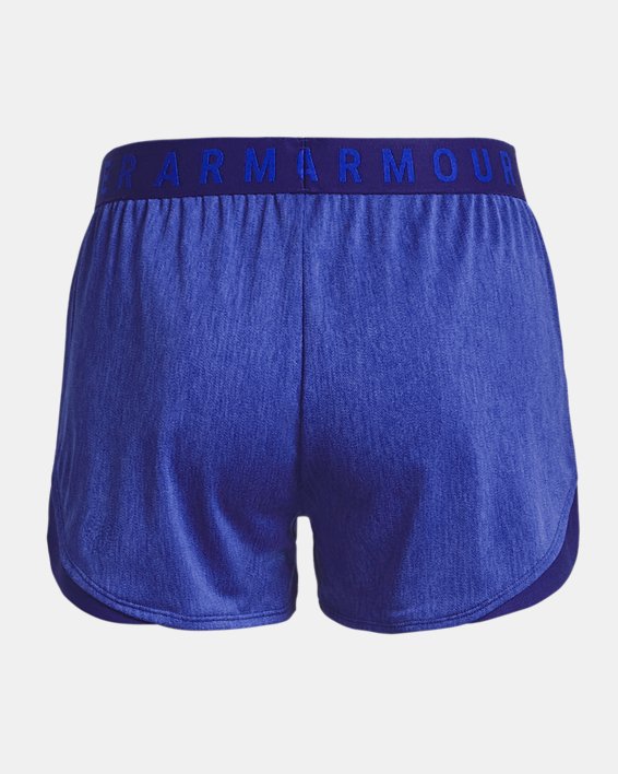 Women's UA Play Up Shorts 3.0 Twist, Blue, pdpMainDesktop image number 5